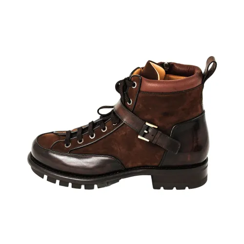 Santoni Draco Ботильоны Мужские Коричневые