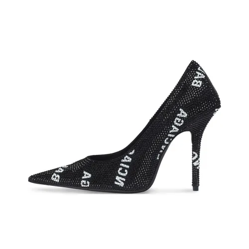BALENCIAGA Knife Высокие каблуки Черно-белая панда Женские