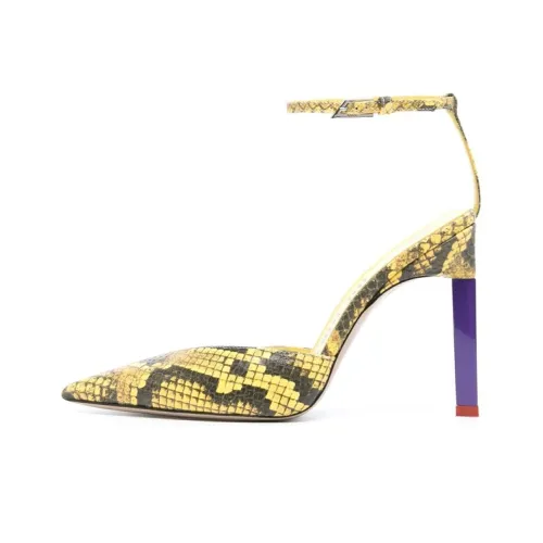 The Attico Узкий каблук Высокие каблуки 11 см Женские Желтый Черный