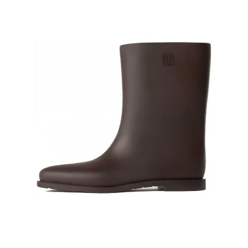 TOTEME Резина сапоги женские коричневые