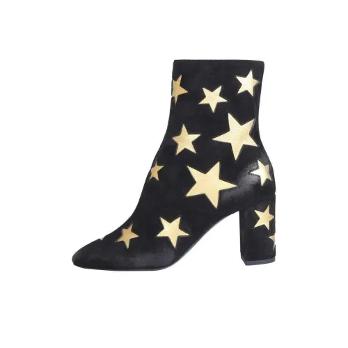 SAINT LAURENT LOU Звезда Ботильоны Женские Черный