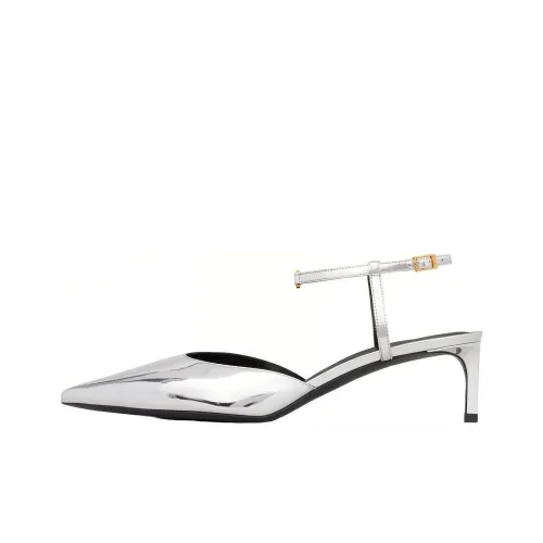 CELINE Узкий каблук Высокие каблуки Женские Серебряные