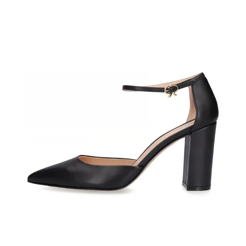 GIANVITO ROSSI Piper Грубый каблук Высокие каблуки 10 см Женские Черный