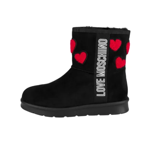 LOVE MOSCHINO Зимние Короткие Ботильоны Женские Черные