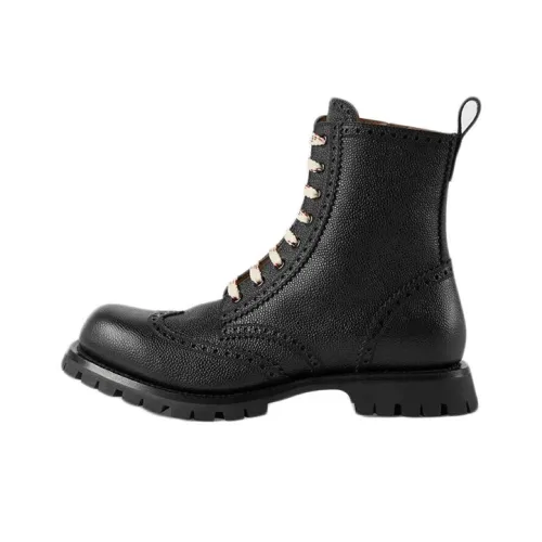 GUCCI Короткий Мартин Ботин Мужской Черный