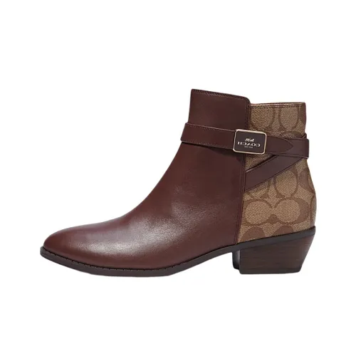 COACH Ботильоны Женские Коричневый