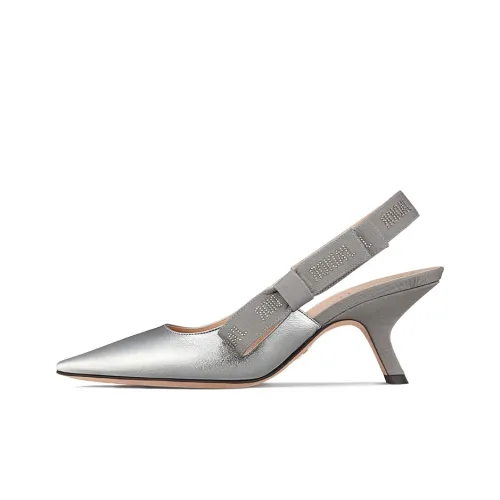 DIOR J'Adior Узкий каблук Высокие каблуки 6,5 см Женские Серебристый