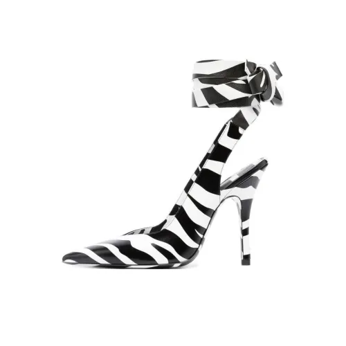 The Attico Узкий каблук Высокие каблуки 12,8 см Женские Черный Белый