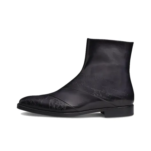 BERLUTI Demesure Scritto Ботильоны Мужской Черный