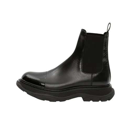 Alexander McQueen Tread Slick Короткий Челси Мужской Черный
