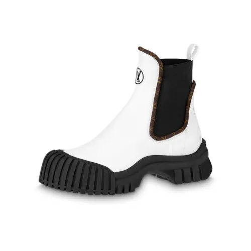 LOUIS VUITTON Рубин Короткий Челси Женская Белая