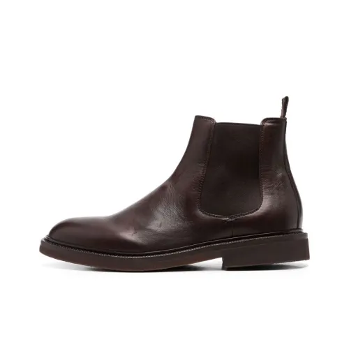 BRUNELLO CUCINELLI Ankle Chelsea Boot Мужской Бордовый