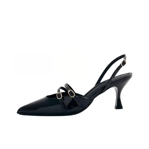 ALOHAS Узкий каблук Высокие каблуки 4CM Женские Черный