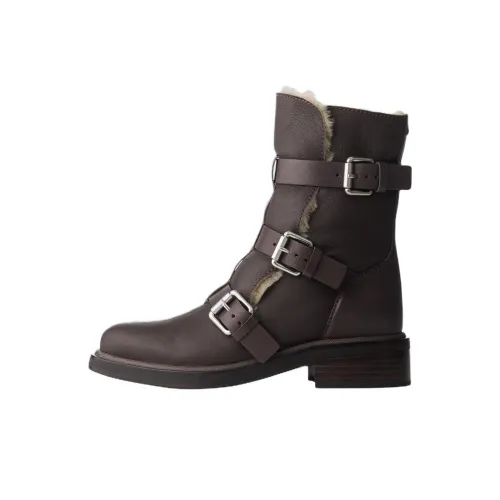 RAG BONE RB Moto Ботильоны Женские Коричневый