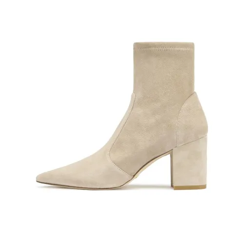 Stuart Weitzman Ботильоны Бежевые Женские