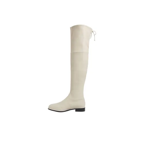Stuart Weitzman SW Lowland Over The Knee Boots 4CM Женские Oatmeal