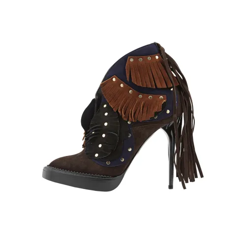 Ботильоны Burberry Lilybell 12 см Женские Темно-коричневые