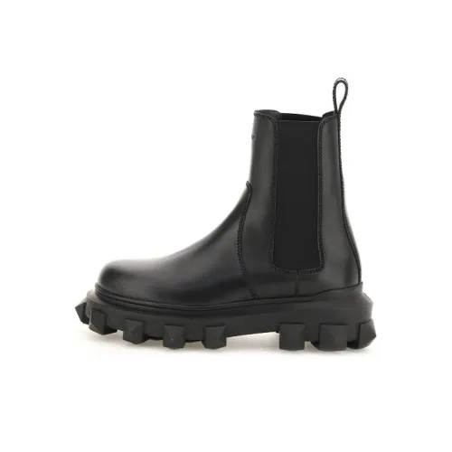 Valentino Короткий Челси Мужской Черный