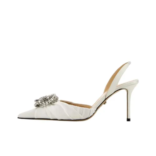 MACH MACH Узкий каблук Высокие каблуки 8,5 см Женские Бежевый