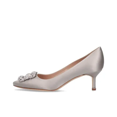 MANOLO BLAHNIK Высокие каблуки Серый Женские