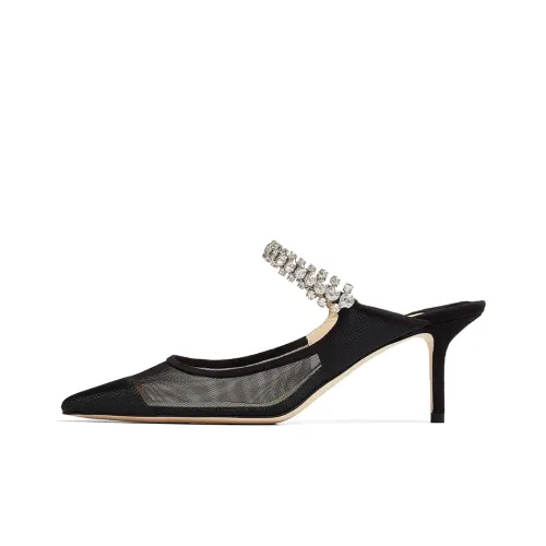 Jimmy Choo Bing Низкий каблук Высокие каблуки 6,5 см Женские Черный