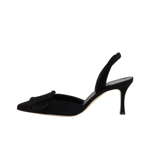 MANOLO BLAHNIK Узкий каблук Высокие каблуки Женские Черный