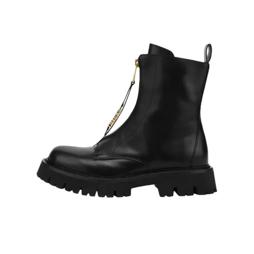 MOSCHINO Короткий MID Martin Boot Мужской Черный