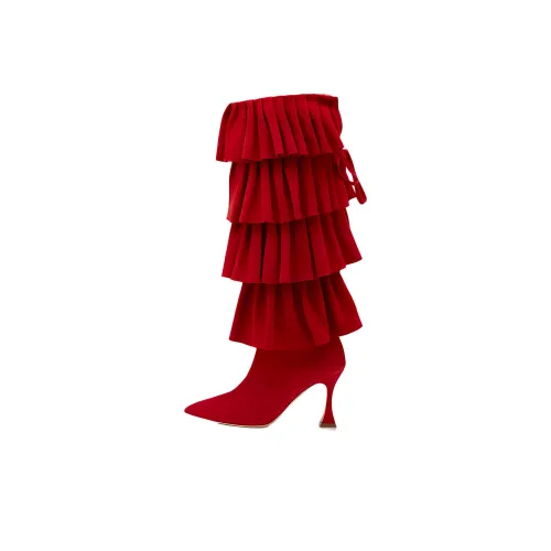 MANOLO BLAHNIK Женские высокие сапоги с высоким каблуком