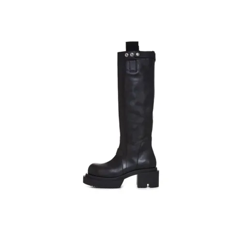 RICK OWENS Bogun Высокие сапоги до колена Черные Женские