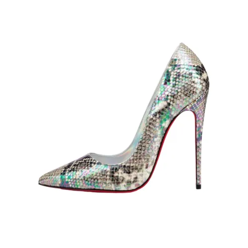 CL So Kate Christian Louboutin Узкий каблук Высокие каблуки Женские Серебряный