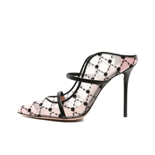 Malone Souliers Maureen Низкий каблук Высокий каблук 10 см Женский Прозрачный Розовый