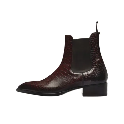 TOM FORD Hainaut Короткий Челси 3,7 см Мужской Умбра