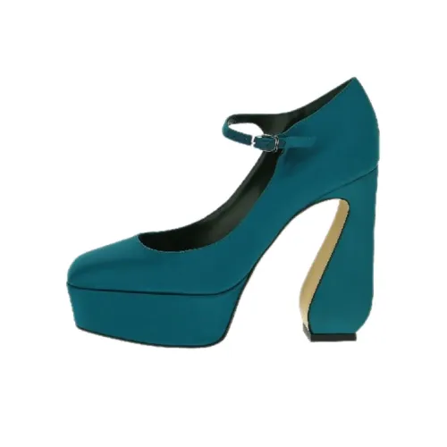 SERGIO ROSSI Нестандартный каблук Высокие каблуки Женские Синий