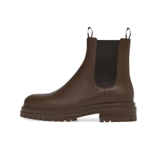 GIANVITO ROSSI Chester Короткий Челси Мужской Коричневый