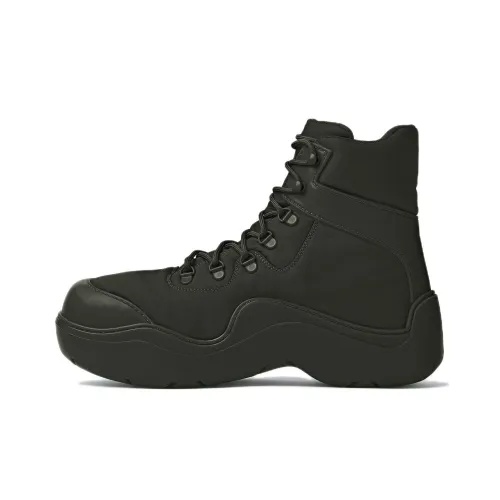 Bottega Veneta Puddle Короткий Мартин Ботинок Мужской Черный