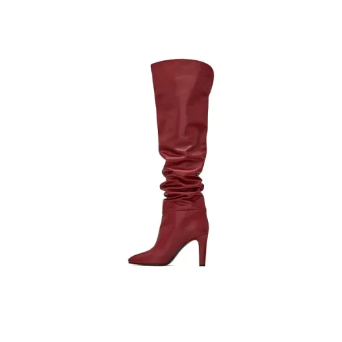 SAINT LAURENT Jane Женские высокие сапоги до колена