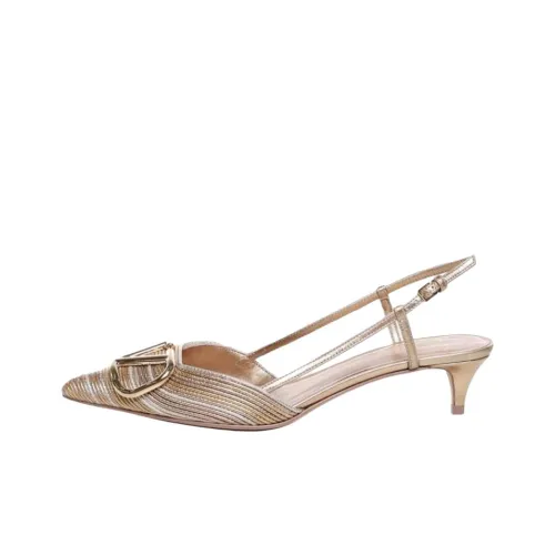 Valentino Vlogo Узкий каблук Высокие каблуки Женские Золотой и Серебряный