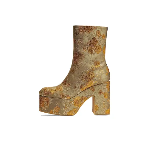 DRIES VAN NOTEN Ботильоны 6 см Женские Золотые