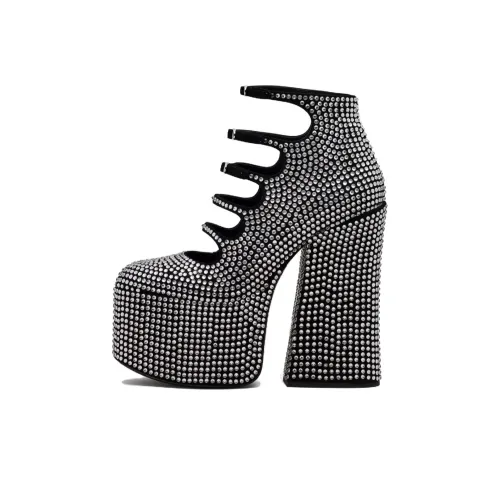 MARC JACOBS Грубый каблук Высокие каблуки 16 см Женские Серебряный