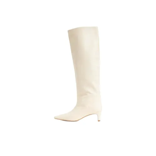 Staud WALLY Колено Высокие сапоги 5,5 см Женские Белые