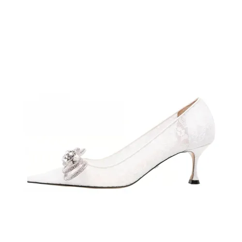 MACH MACH Узкий каблук Высокие каблуки 6,5 см Женские Белые