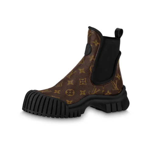 LOUIS VUITTON Рубин Короткий Челси Женские Коричневый