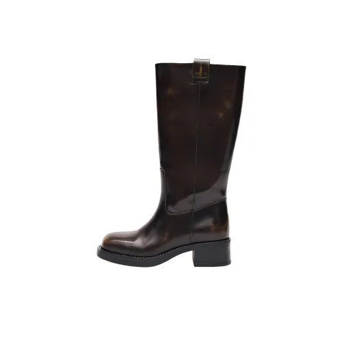 ALOHAS Женские сапоги на высоком каблуке цвет умбра