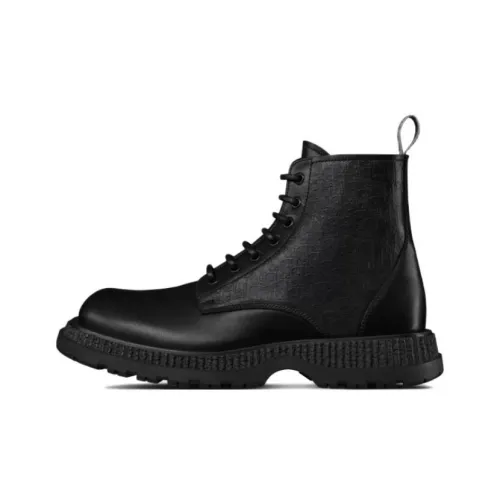 DIOR Короткий Мартин Ботин Мужской Черный