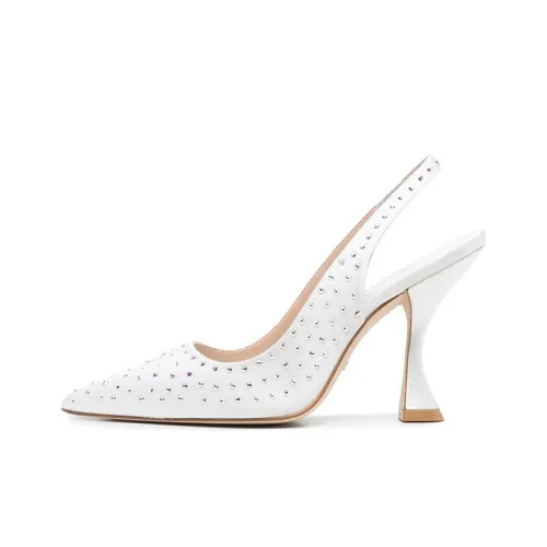 Stuart Weitzman SW Узкий каблук Высокие каблуки 10,7 см Женские Белые