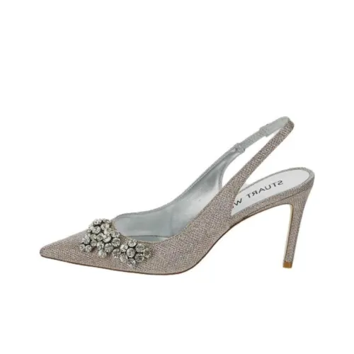 Stuart Weitzman Высокие каблуки Серебряные Женские