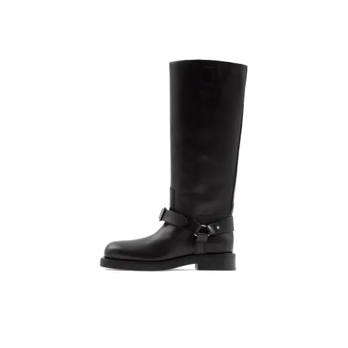 Burberry Saddle Knee High Boots Мужские Черные