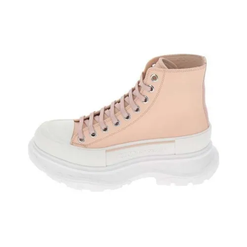 Alexander McQueen Tread Slick Короткий Martin Boot Женские Розовый