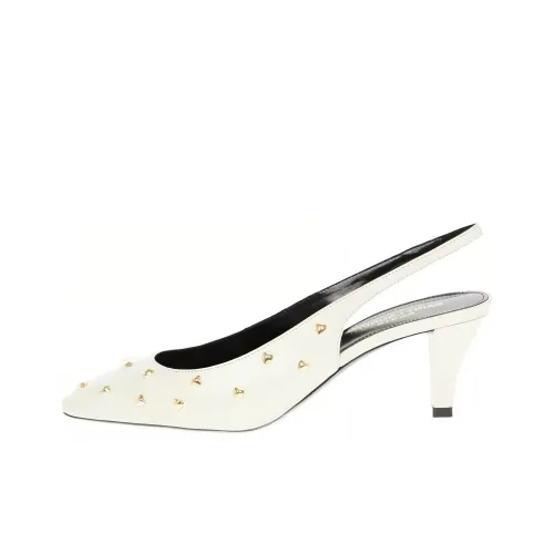 SAINT LAURENT Yves Узкий каблук Высокие каблуки Женские Белые