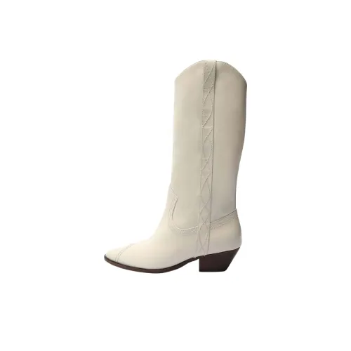 Schutz Колено Высокие сапоги 4CM Женские Белые